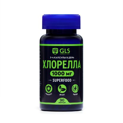 Изображение Витаминный комплекс Хлорелла GLS, 90 капсул по 340 мг